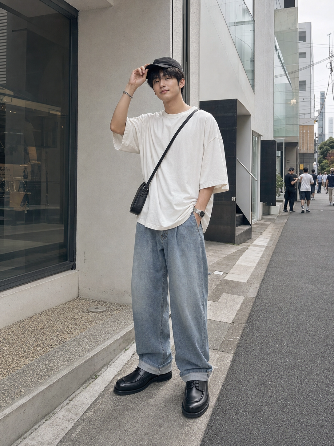 Square Apron Derby Blacknoir17