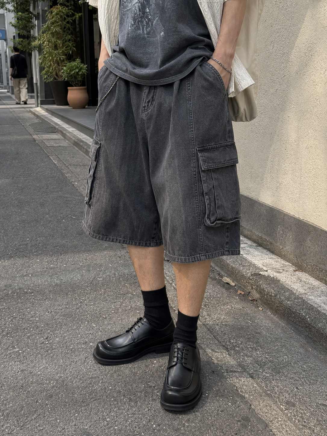 Square Apron Derby Blacknoir17 detail 4
