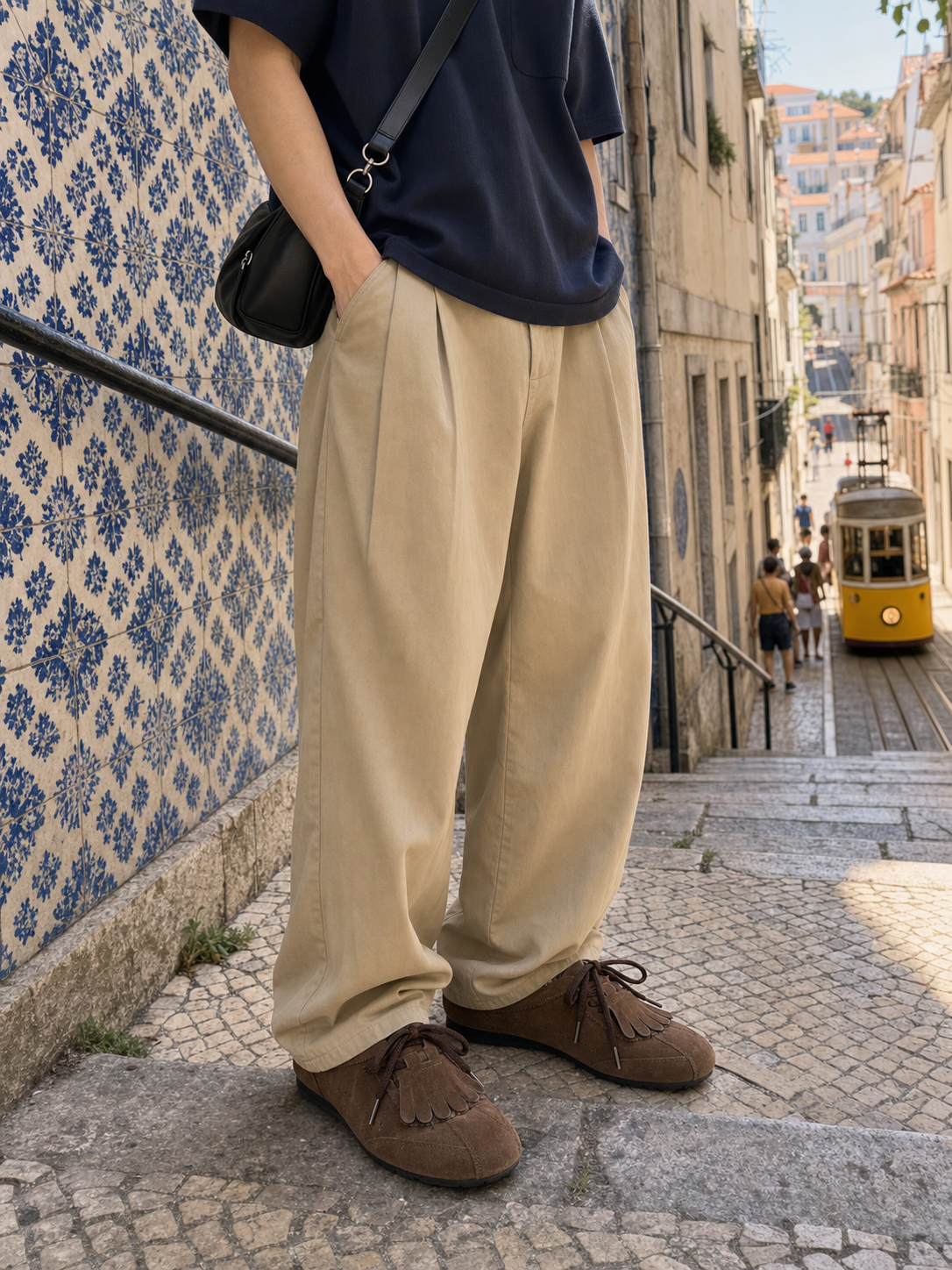 Essential Fringe Moccasin Brown detail 4