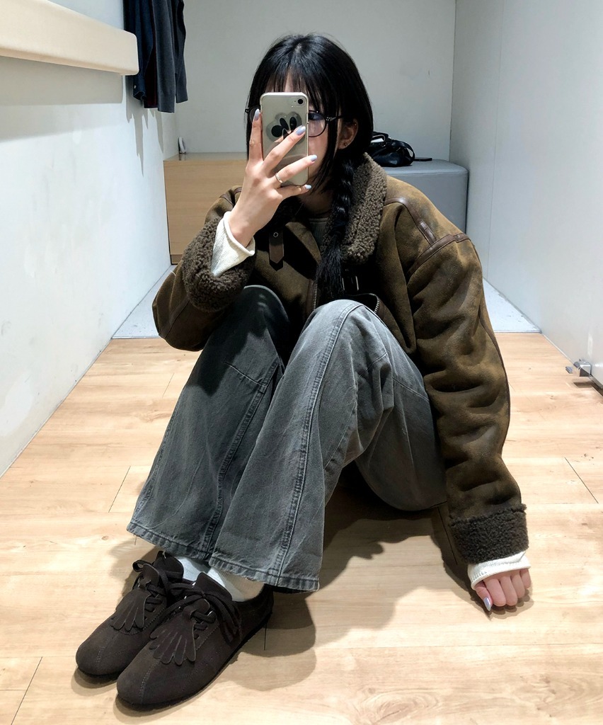Essential Fringe Moccasin Brown detail 11