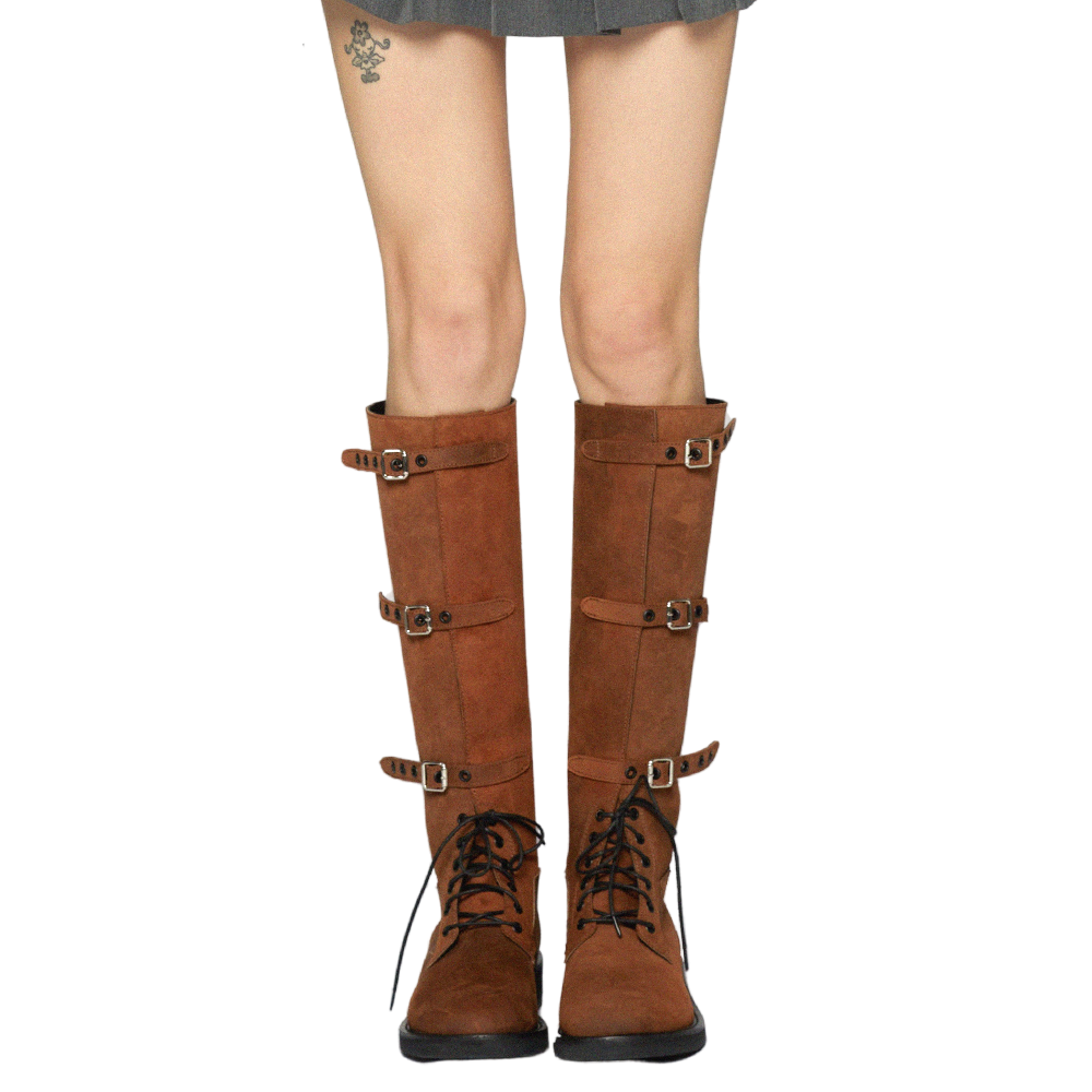Origin Step Strap Boots Brown detail 1