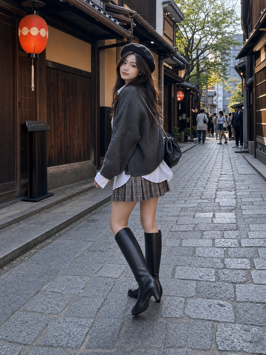 Classic Calf Boots Black detail 1