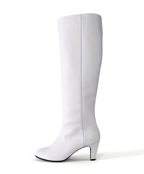 Classic Calf Boots Ivory detail 6