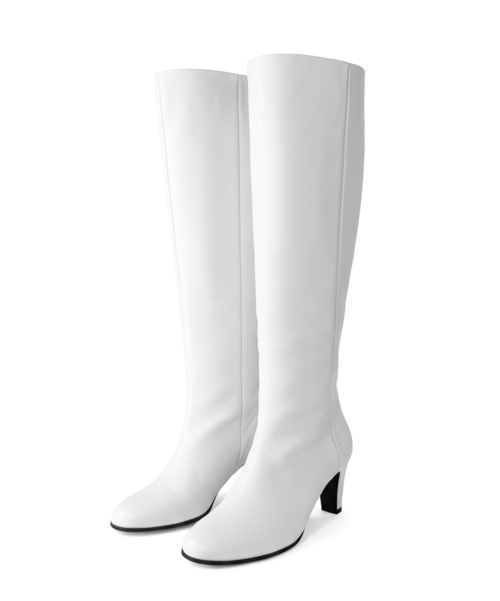 Classic Calf Boots Ivory detail 5