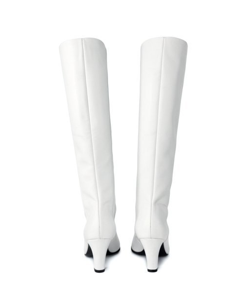 Classic Calf Boots Ivory detail 1